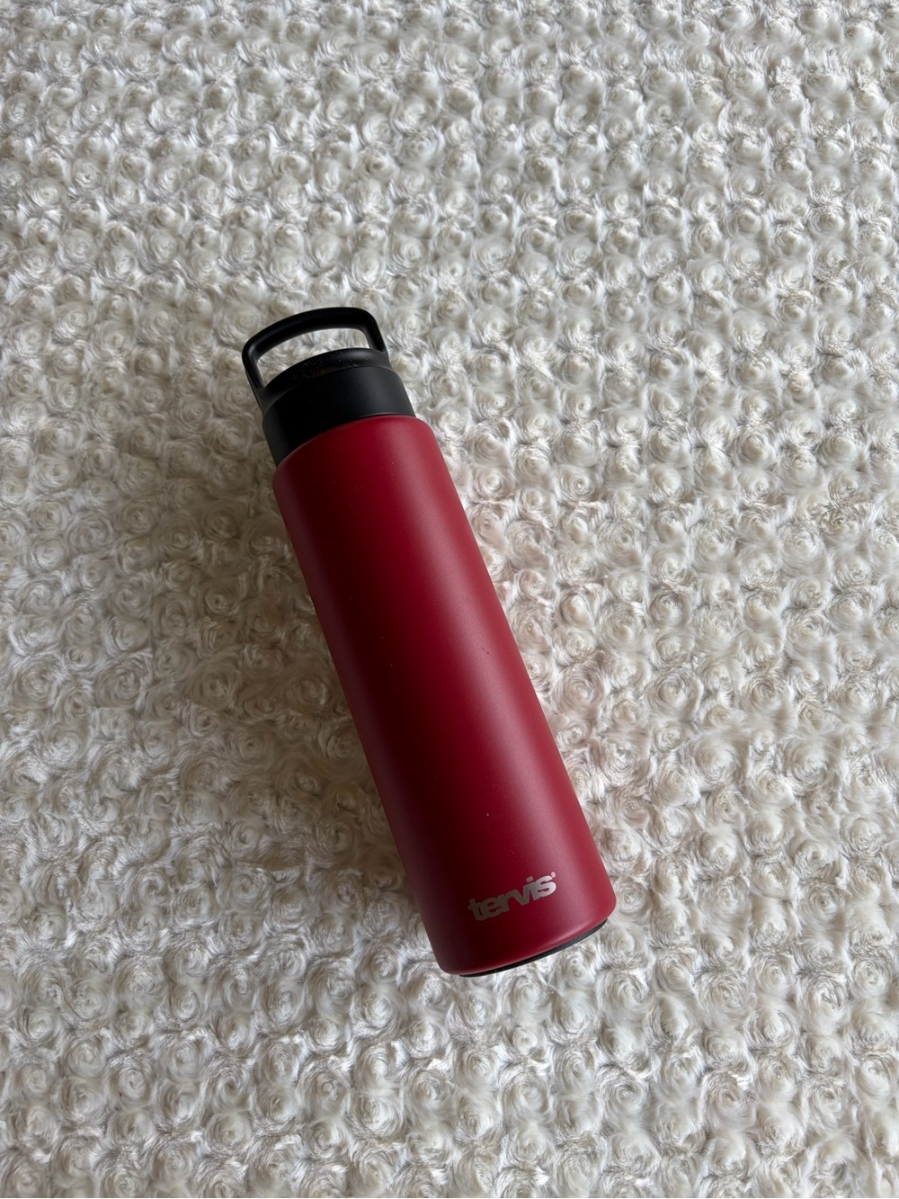 New Tervis Matte Red Insulated Bottle with Black Lid